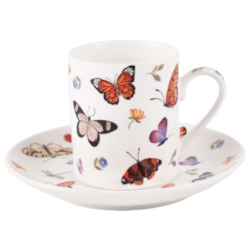 BUTTERFLIES CR ESPRESSO FILIŻANKA 1+1 100ml