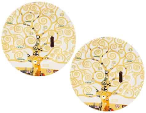 TREE OF LIFE ECRU TALERZ DESEROWY 19,2cm 2SZT