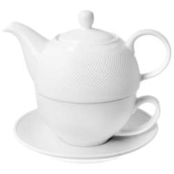 DIAMOND WHITE CZAJNICZEK Z FILIŻANKĄ 300ml 3EL