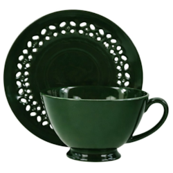 BISETTE FILIŻANKA ZE SPODKIEM 1+1 260ml GREEN B