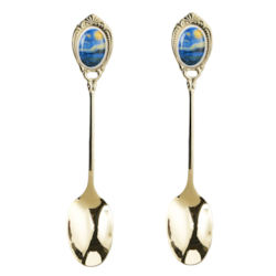 STARRY NIGHT ŁYŻECZKA ZŁOTA KOMPLET 2EL 13,5cm