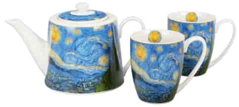 STARRY NIGHT DZBANEK ZAPARZACZ Z KUBKAMI 4EL