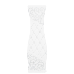 WAZON CERAMICZNY BW46 BIAŁY h-45,5cm