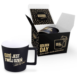GOLDEN DAY KUBEK 350ml + KARTKA - DZIŚ JEST...