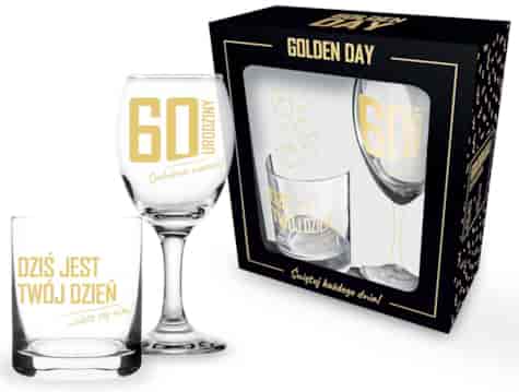 GOLDEN DAY KIELISZEK 220ml SZKLANKA 220ml 2EL - 60