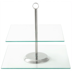 PATERA KWADRATOWA 2-POZIOMOWA 21/25cm KM9056