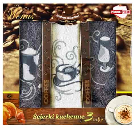 RĘCZNIK KUCHENNY ŚCIERKA HAFT 30x50cm 3szt wzD04