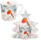 BN ROBIN IN SNOW KUBEK 400ml + OPAK CHOINKA