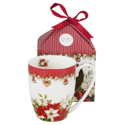 BN CHRISTMAS FLOWER KUBEK W PUDEŁKU 360ml