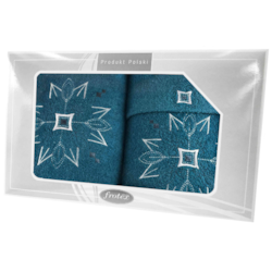 GIFT III KPL RĘCZNIKÓW 3EL SZMARAGDOWY 23