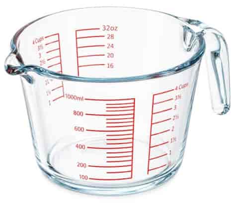 POJEMNIK SZKLANY Z MIARKĄ 1000ml KM9177