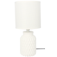 LAMPA NOCNA CERAMICZNA LK08B BIAŁA 27cm
