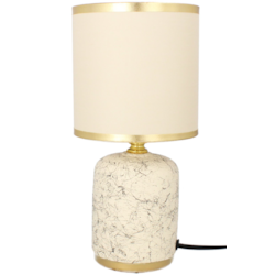 LAMPA NOCNA CERAMICZNA LK18BE BEŻOWA 27cm
