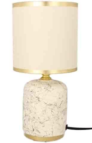 LAMPA NOCNA CERAMICZNA LK18BE BEŻOWA 27cm