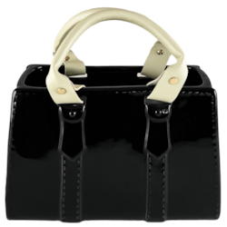 OSŁONKA CERAMICZNA TOREBKA 25x12x16cm BLACK