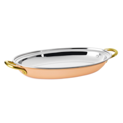HORECA COPPER TACA PÓŁMISEK 17x12x2,3cm 22170861