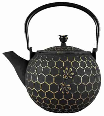 GIFT CZAJNIK ŻELIWNY Z SITKIEM 1,8L BEE GOLD