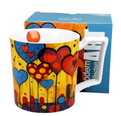 MODERN HEARTS KUBEK W PUDEŁKU 450ml