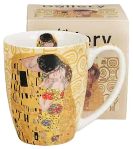 THE KISS ECRU KUBEK W PUDEŁKU 380ml