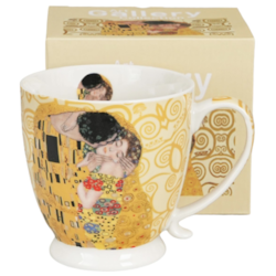 THE KISS ECRU KUBEK NA STOPCE W PUDEŁKU 500ml