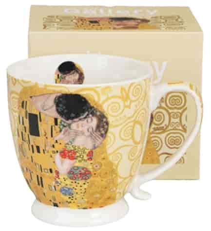 THE KISS ECRU KUBEK NA STOPCE W PUDEŁKU 500ml