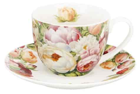 PIWONIE FILIŻANKA ZE SPODKIEM 1+1 270ml