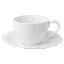 ALICE WHITE FILIŻANKA ZE SPODKIEM 1+1 210ml