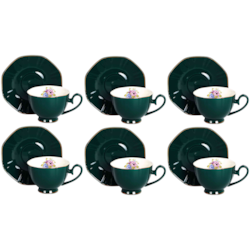 ROYAL GREEN KOMPLET FILIŻANEK 6+6 260ml