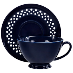 BISETTE FILIŻANKA ZE SPODKIEM 1+1 260ml BLUE A