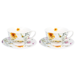 ROYAL PANSY KOMPLET FILIŻANEK 2+2 250ml