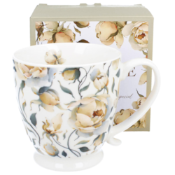 ENGLISH ROSES WHITE KUBEK NA STOPCE W PUDEŁK 500ml