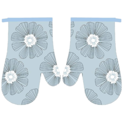RĘKAWICE KUCHENNE MAGNES KPL 2szt FLOWER F25A1140B