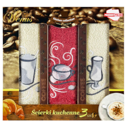 RĘCZNIK KUCHENNY ŚCIERKA HAFT 30x50cm 3szt wzD05