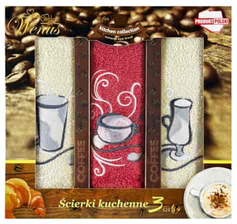 RĘCZNIK KUCHENNY ŚCIERKA HAFT 30x50cm 3szt wzD05