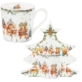 BN CHRISTMAS VILLAGE KUBEK 400ml + OPAK CHOINKA