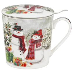BN SNOWMAN SMILE KUBEK ZAPARZACZ DOMEK 400ml