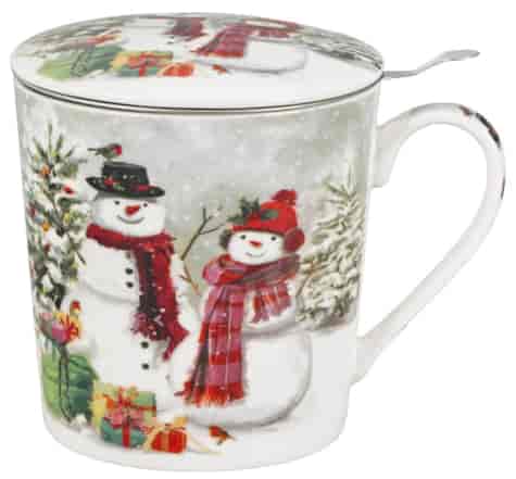 BN SNOWMAN SMILE KUBEK ZAPARZACZ DOMEK 400ml