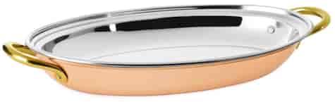 HORECA COPPER TACA PÓŁMISEK 20x14x2,5cm 22170853