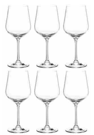 BOHEMIA STRIX KIELISZEK WINO 450 6szt