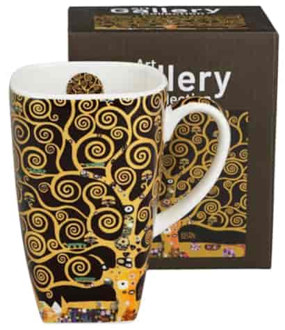 TREE OF LIFE BROWN KUBEK KWADRAT W PUDEŁKU 650ml