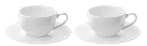 DIAMOND WHITE ESPRESSO KOMPLET FILIŻANEK 2+2 100ml