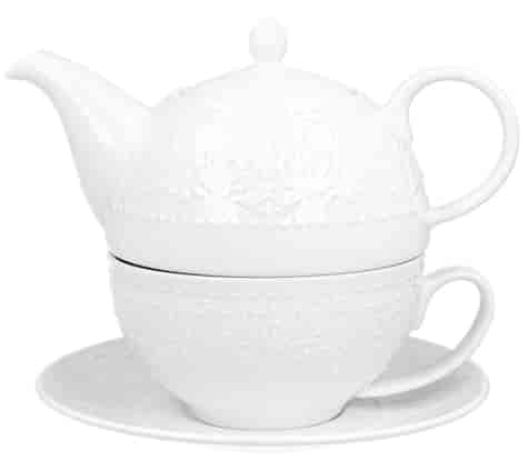 ALICE WHITE CZAJNICZEK Z FILIŻANKĄ 300ml 3EL