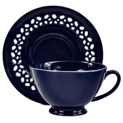 BISETTE FILIŻANKA ZE SPODKIEM 1+1 260ml BLUE A