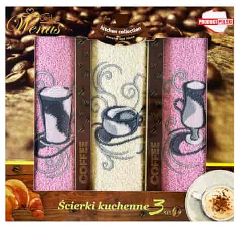 RĘCZNIK KUCHENNY ŚCIERKA HAFT 30x50cm 3szt wzD06