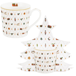BN ORNAMENT JOY KUBEK 400ml + OPAK CHOINKA