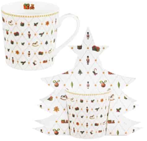 BN ORNAMENT JOY KUBEK 400ml + OPAK CHOINKA