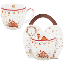 BN GINGERBREAD HOUSE KUBEK 460ml + OPAK Z RĄCZKĄ