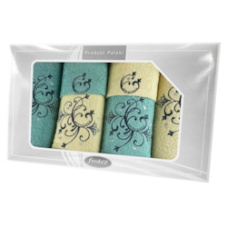 GIFT VI KPL RĘCZNIKÓW 6EL KREMOWY/MIĘTOWY 18