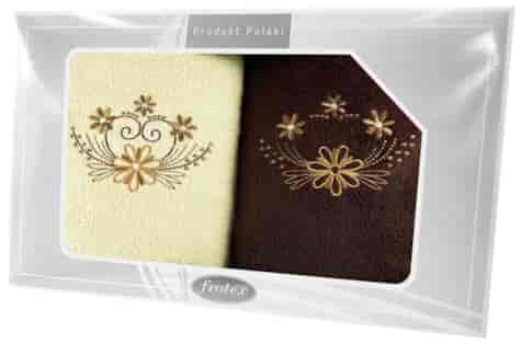 GIFT II KPL RĘCZNIKÓW 2EL 70,70 KREM/BRĄZOWY 06