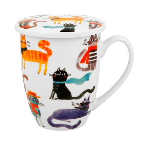 KOCI ŚWIAT STYLOWE KUBEK ZAPARZACZ 360ml